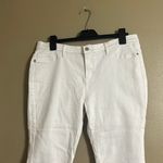SoHo NY&Co Soho NY&Co Leggings Sz 18 White Crop Summer Vacation Cruise Wear Casual Stretchy Photo 0