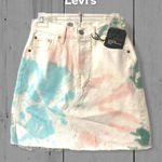 Levi's  Deconstructed Tie Dye Denim Skirt (Juniors)‎ Photo 0