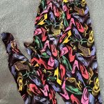 Salvatore Ferragamo Vintage Shoe Print Footed Leggings Runway 1991 Sz Medium Photo 0