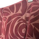 DKNY  Women's 8 Rosette Floral Wool Pencil Skirt Dark Cherry Red Maroon Artsy‎ Photo 3