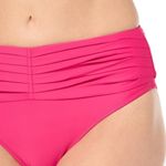 Ramy Brook Womens Standard Ivo High Waisted Ruched Bikini Bottom Perfect Pink XL Photo 1