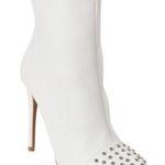 Wild Diva White Leather Boots Photo 0