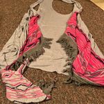 Aratta os open grey long cardigan Gray Size undefined Photo 2