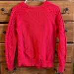 Gap Pullover cable knit Fisherman Sweater Size Small Red Photo 1