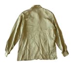 Vintage Eva Laurel Gold Satin Button Down Size 6 Photo 5