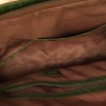 Iman Vegan Crock Cracked Green Shoulder Bag Photo 5