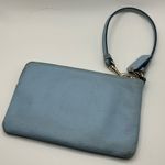 Coach A Rare Vintage HTF Baby Soft Blue Leather  Wristlet Wallet Photo 1