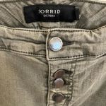 Torrid  Button Fly Skinny Jeans Olive Green 18 Photo 1