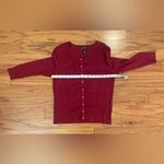 White House | Black Market - Burgundy Knit Cardigan Size S Photo 3