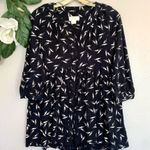 Maeve Anthropologie Winona Black Babydoll Tunic Top S Photo 5