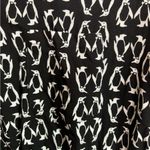 Mimi Chica Penguin Print Black and White Roll Tab Sleeve V-Neck Shirt Dress L π§ Photo 6