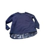 J.Crew  navy sweatshirt with sequin undertone size XS Photo 1