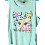 Attention  Light Green Tank Top Photo 0