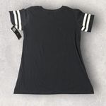 NFL Team Apparel Shirt Women Large Black Vikings Football Graphic Tee New Photo 1