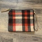 Large Plaid Wristlet Brown Photo 0
