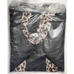Victoria's Secret VS  Leopard Mesh Tote Top Zip Closure Bag Black NEW Photo 4