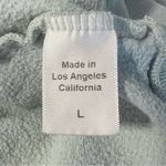 Clare V. Pale Blue Sweatshirt with Poppy Lips Sz L Size L Photo 7