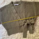ZARA Knit Wrap Tie Cropped Cardigan Sweater Photo 13