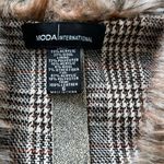 Moda International Fur Sweater Vest Brown Size XS Photo 6