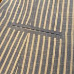 FOIL Linen Blend Single Button Blue White Striped Blazing Saddles Blazer 4 Photo 3