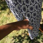 American Eagle Strapless Blue Embroidered Floral Eyelet Cottage Sun Dress Photo 2