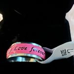 Women’s Stainless Steel Silver Luminous “Love Forever”Ring Size 17/8.5 US Pink Photo 1