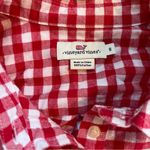 Vineyard Vines red and white gingham button down shirt size 6 Photo 2