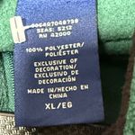 Basic Editions Green Fleece Vest Snowflake Embroidery Zip Up Collar Winter XL Photo 5