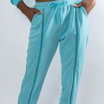 Waisted blue zipper track pants Size XL Photo 0