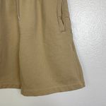 AGOLDE Boxing Fleece Shorts Womens Medium Tan Fleece Pull On Athleisure Lounge Photo 4