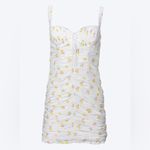 For Love & Lemons  Celia Floral Mini Dress, White/Yellow, XS Photo 3