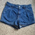EXPRESS Blue High Waist Denim Shorts Shortie High Rise Casual Summer Comfy 12 Photo 0