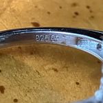 Natural Blue Apatite Sterling Silver Cocktail Ring Size 9 Photo 5