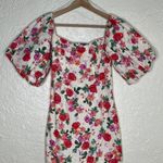 ZARA  Women's Floral Puff Sleeves Smocked Back Caroline Dress Size XS Photo 4