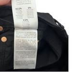 MOTHER The Looker Skinny Jeans Women’s Size 24 Gold Bolt Raw Hem Cropped Black Photo 11