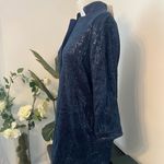 Leggiadro Navy Sequin Jacket Blue Size 10 Photo 1