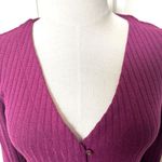 Maeve Anthropologie plum metallic cardigan Photo 4