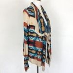 Skies Are Blue  Cardigan Small Multicolor Open Front Boho Sweater Photo 1