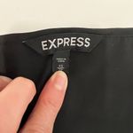 EXPRESS  Sleeveless Blouse with Satin Shoulder Detail in Black Photo 2