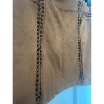 Cato  A LINE SKIRT BROWN WITH LACING DETAILS LINED WOMENS SIZE 10 Photo 2