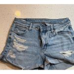 AMERICAN EAGLE DENIM MOM SHORTS STRETCH WOMENS SIZE 6 Blue Photo 0