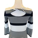 Lilly Pulitzer  Marlowe Dress Mini Textured Knit Striped Navy White Womens XXS Photo 5