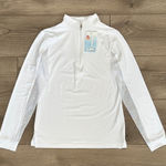 EIS Cool Sun Shirt Long Sleeve 1/4 Zip White Equestrian Shirt Size XS Photo 0