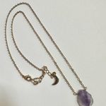 Luna Norte Raw amethyst gold plated pendant necklace Purple Photo 10