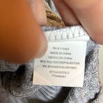 Luxulogy Grey Ribbed Short Sleeve Sweater Button Detail Women Size Large L Gray Photo 5