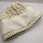 Y2K Gravis Cream 100% Wool Cable Knit Fleece Lined Beanie Adult S Ski Outdoors Photo 3