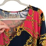 Susan Graver Chain Equestrian Liquid Knit Midi Dress Office Work Womens Plus 2x Photo 2