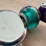 Beaded Ladies Watch Stretch Bracelet Round Pearl Dial Gorgeous Colors Photo 5