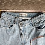 Abercrombie & Fitch curve love Ultra High Rise 90s Straight Jean Criss Cross Photo 7