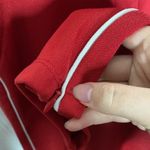 Aritzia Wilfred Free Shimada red track pants with ankle zip size XXS Photo 8